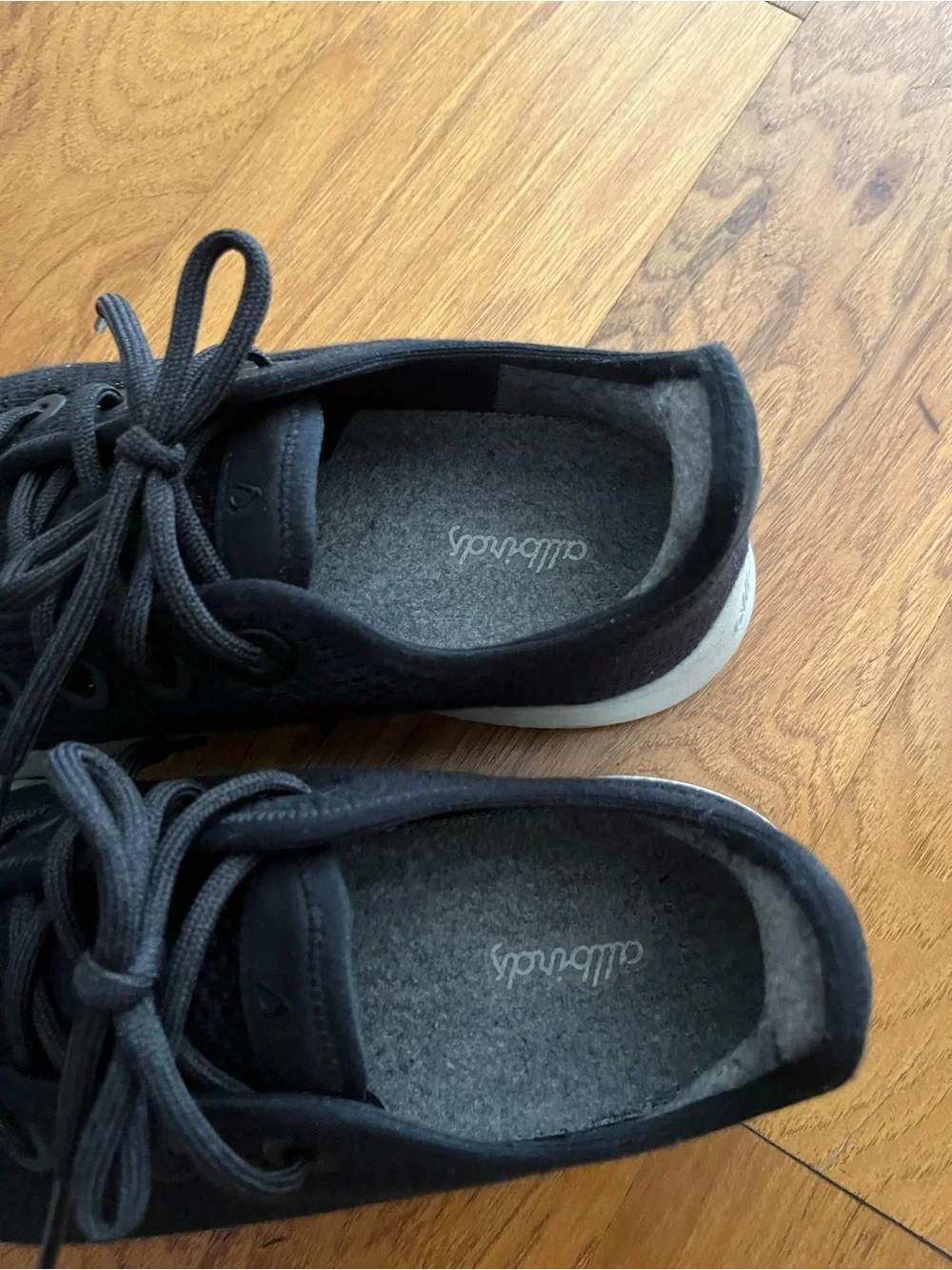 Women All Bird Knit Lace-Up Sneakers - Black